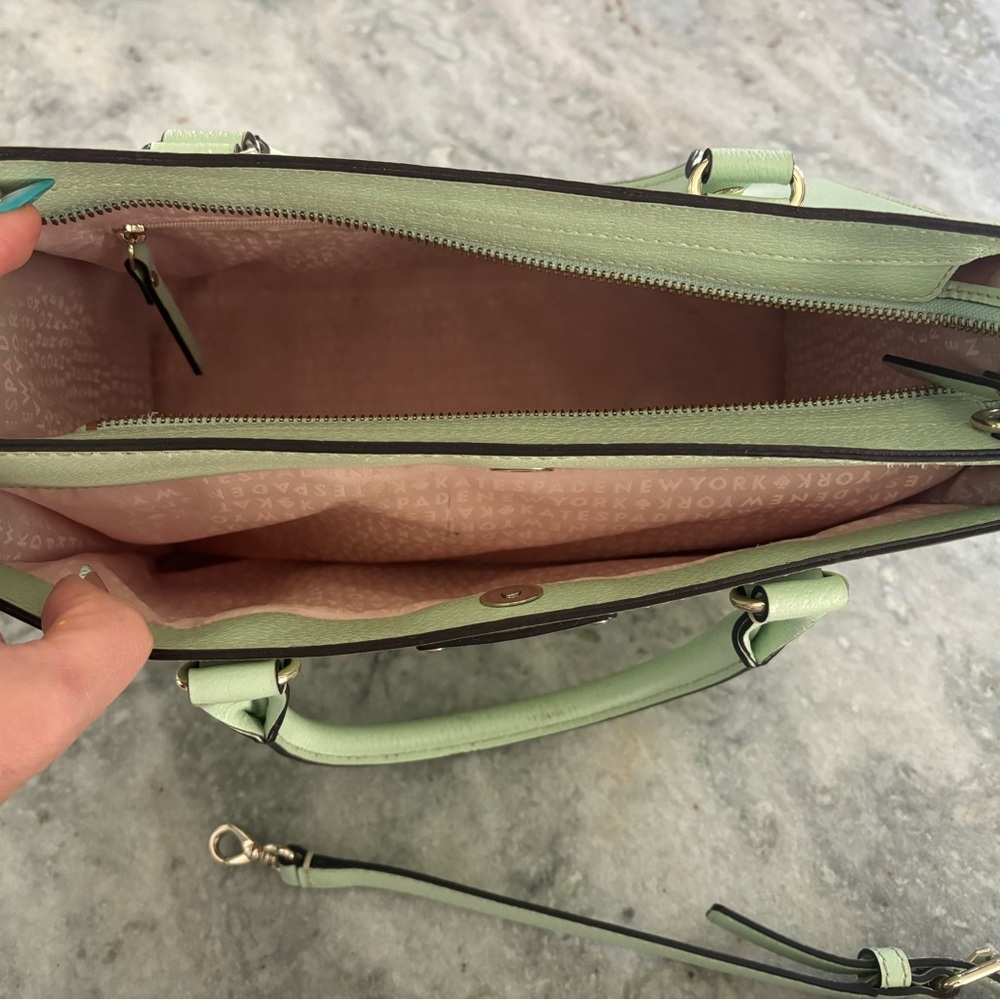 Kate Spade Mint Leather Satchel - Picture 4 of 5